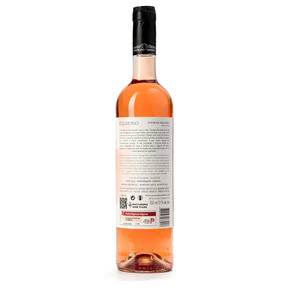 Vinho Rose Esquerdino 2023 Back