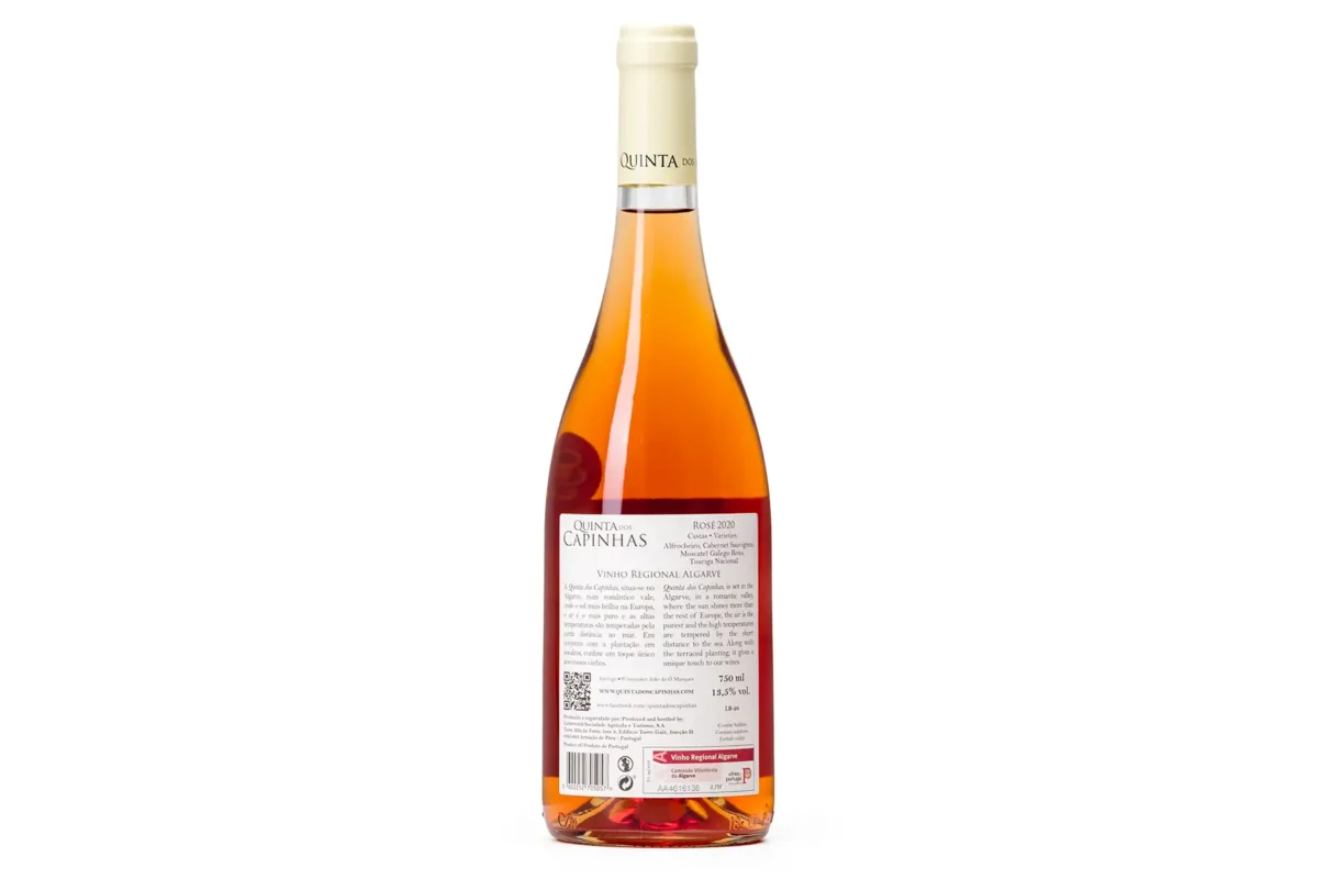 158 qcvr Vinho Rose Quinta das Campinas Back