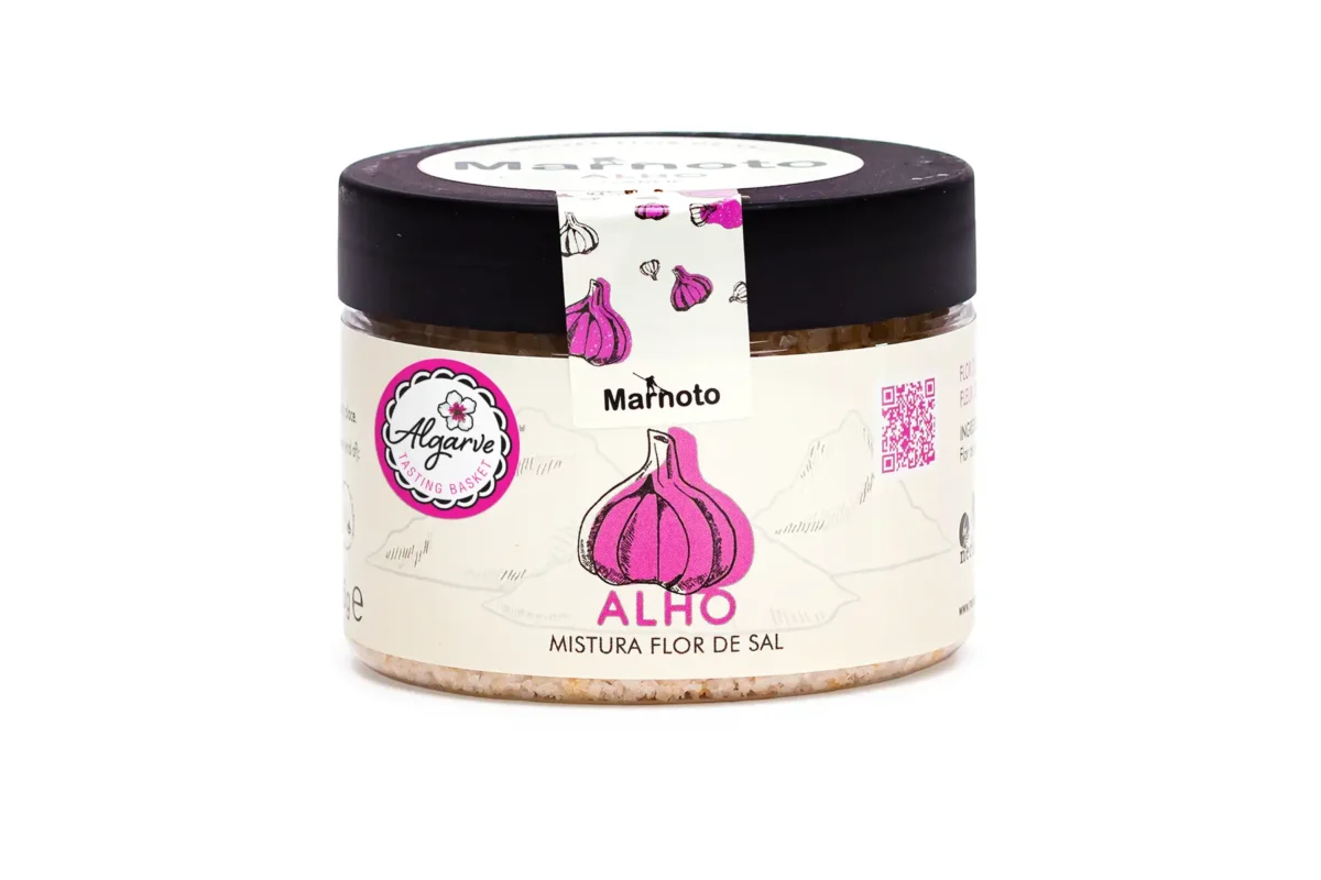 Flor de Sal com Alho 4 Mistura de Flor de Sal com Alho