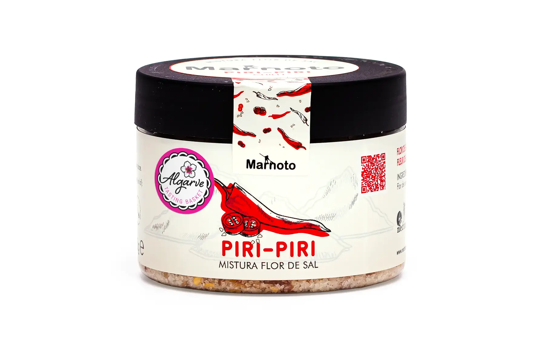 Flor de Sal com Piri-piri 1 Mistura de Flor de Sal com Piri-piri